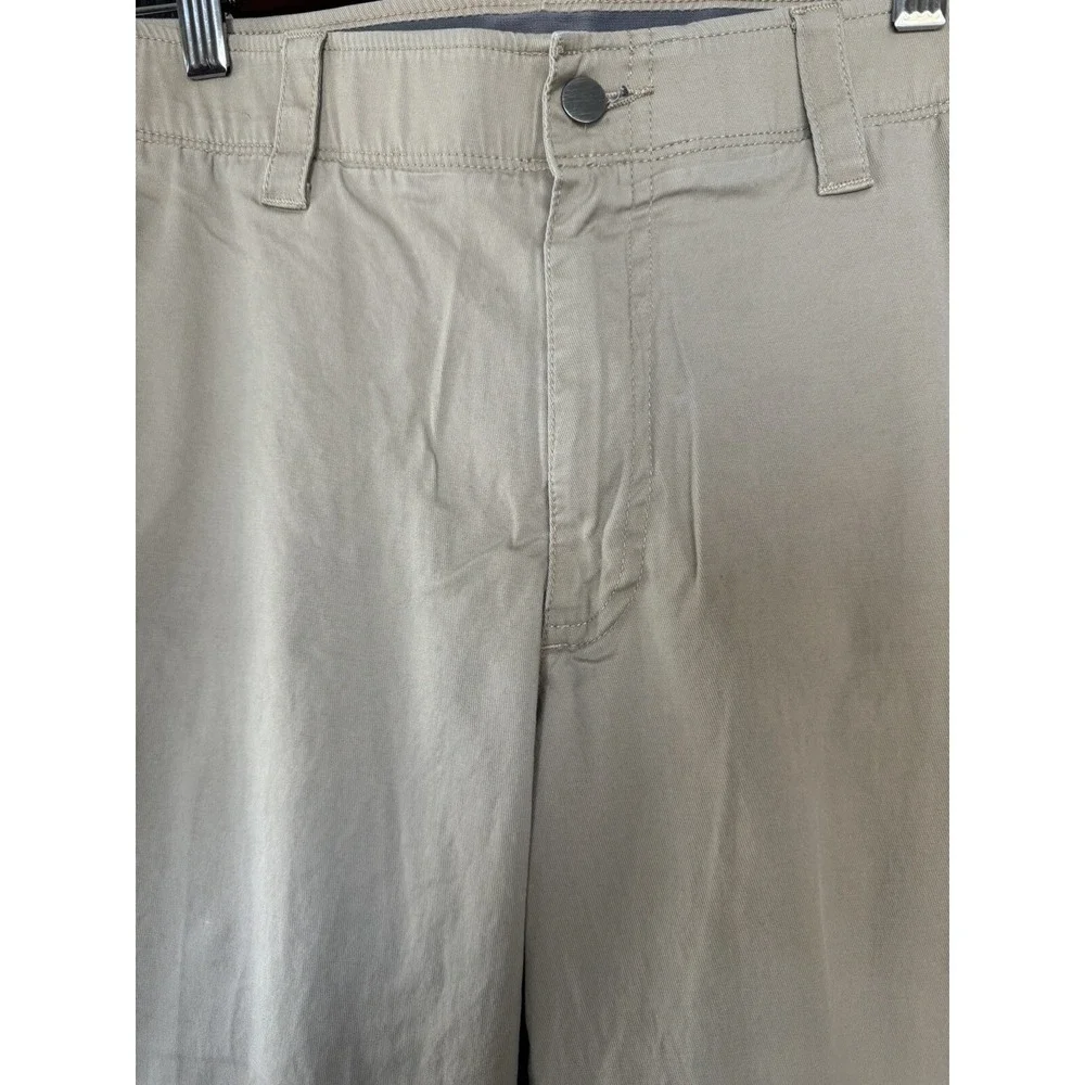 PGA Tour Mens Golf Pants Khaki 34 x 30 Stretch Straight Leg